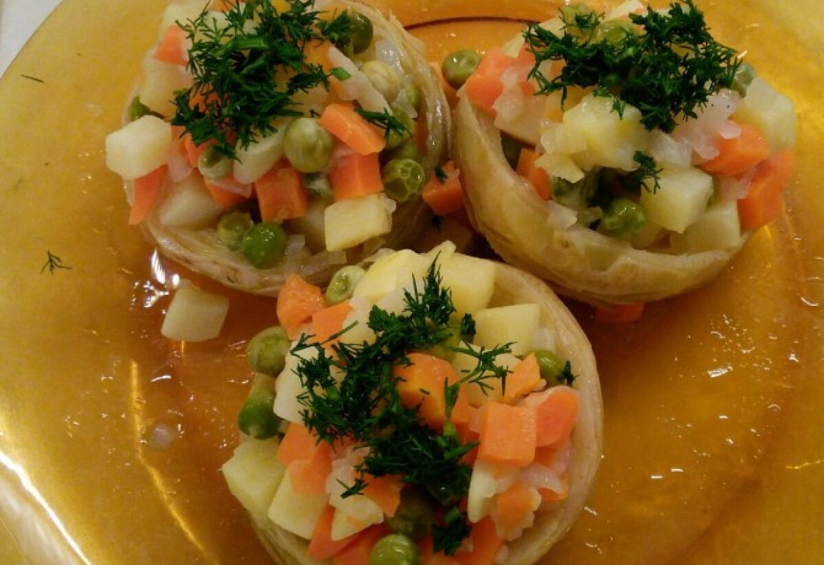 Olivás töltött articsóka