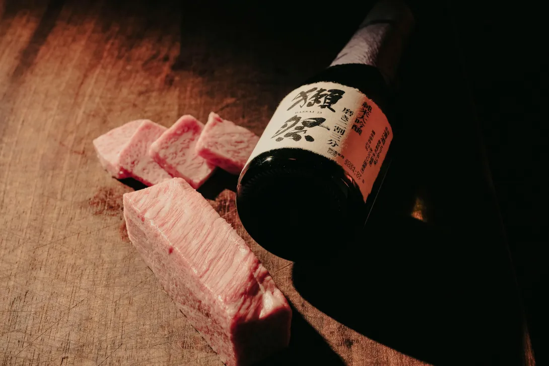 Wagyu és sake 